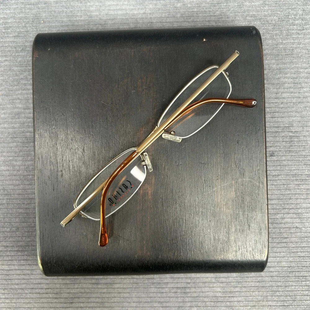 Casino Eyewear CB1083 Bronze Semi Rimless Rectangular Frames 52-16-140